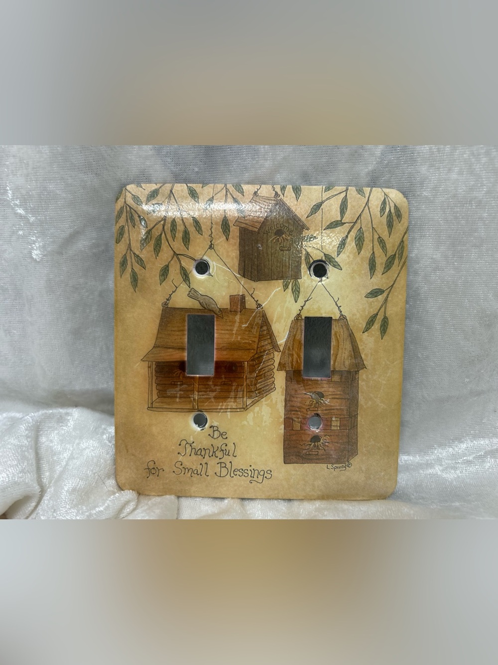 Linda Spivey Double Toggle Light Switch Plate Primitive Country